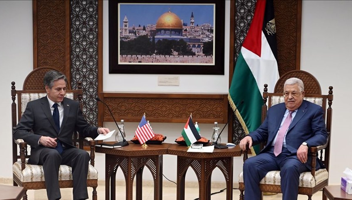 Batı Şeria'da sürpriz görüşme: Blinken ile Abbas bir araya geldi