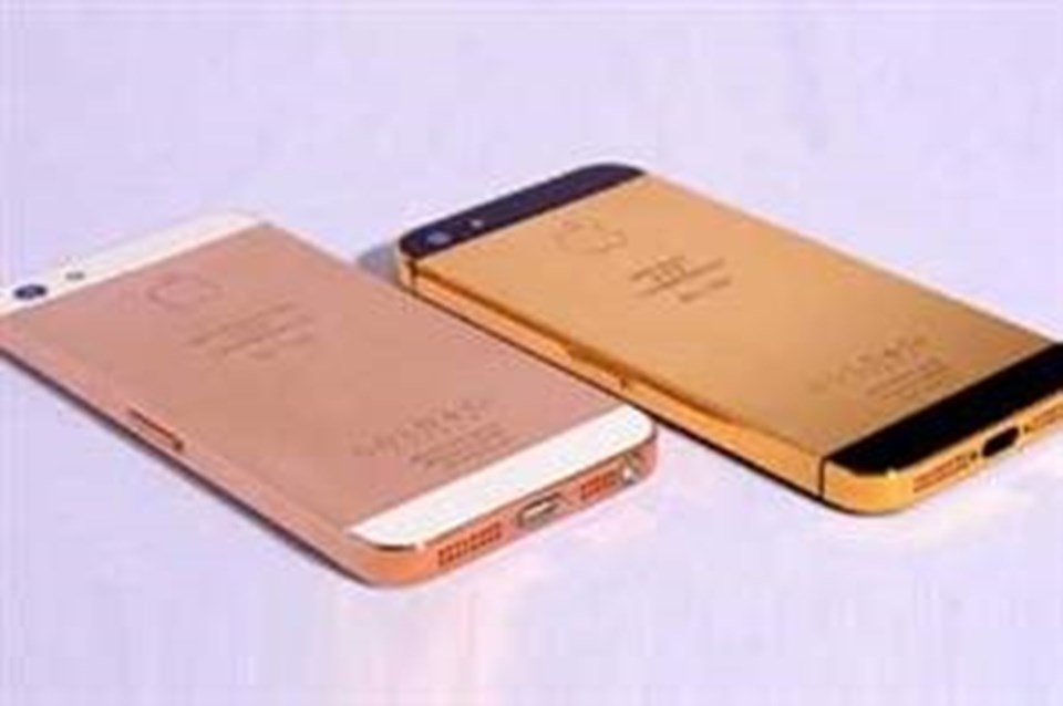 24 ayar altın kaplama iPhone 5 - 1