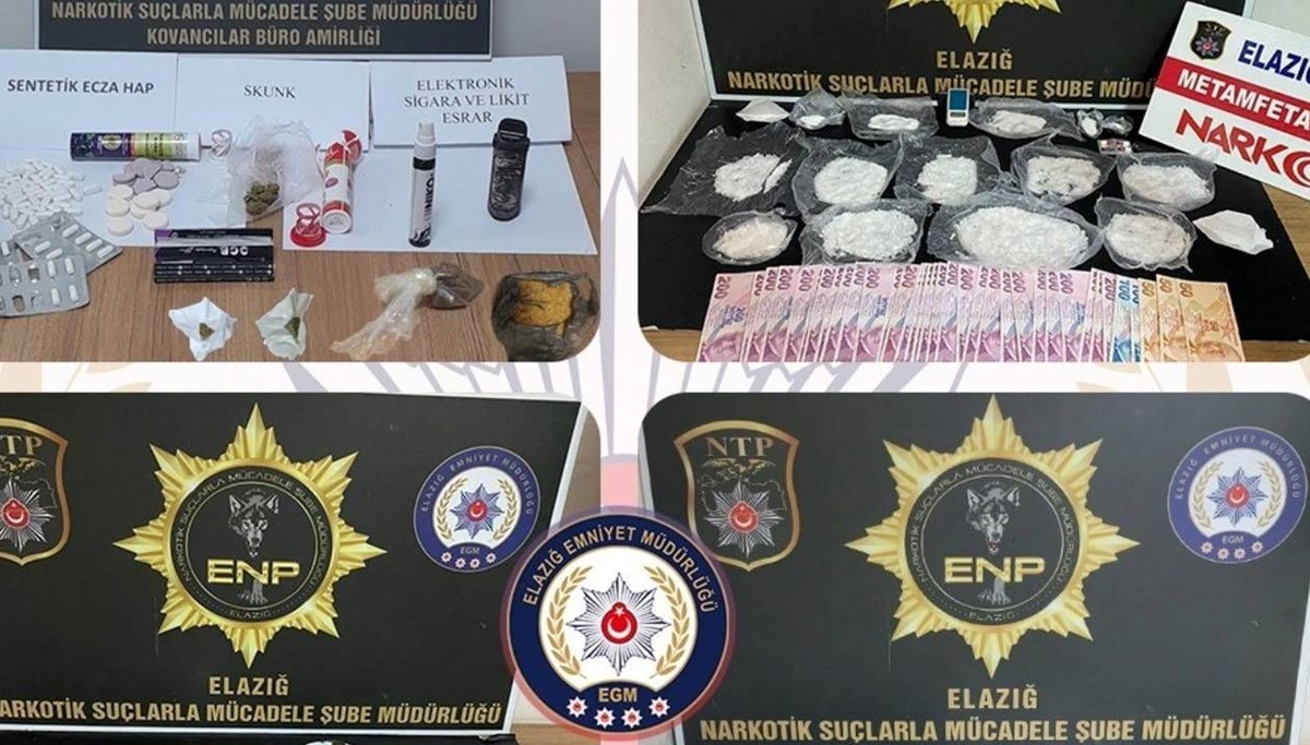 Elazığ’da uyuşturucu operasyonu