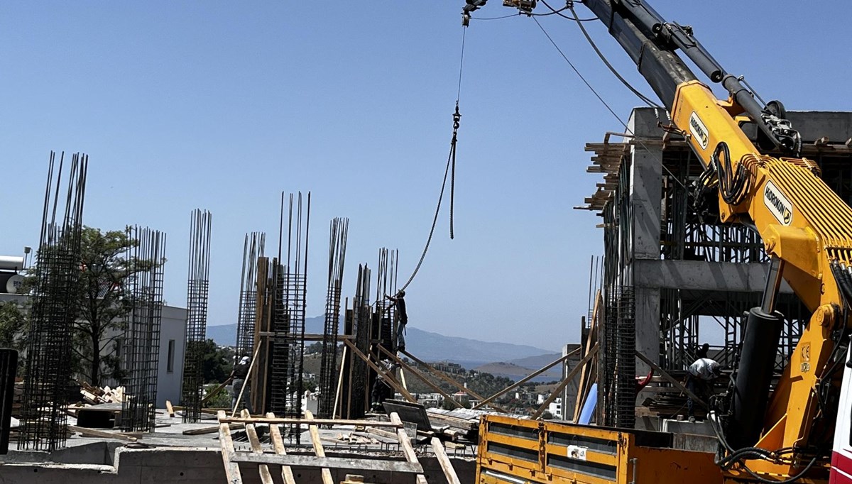 Bodrum'da yasağa rağmen inşaatlar tam gaz sürüyor