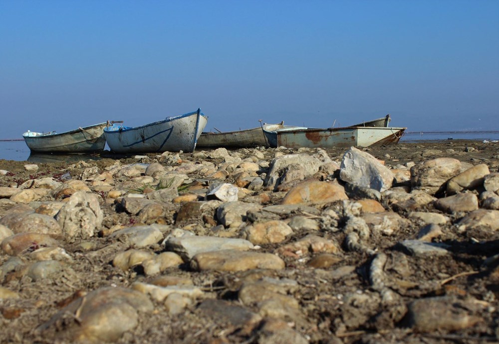 'Kuş cenneti' Marmara Gölü'nde derinlik 40 santimetreye düştü - 13