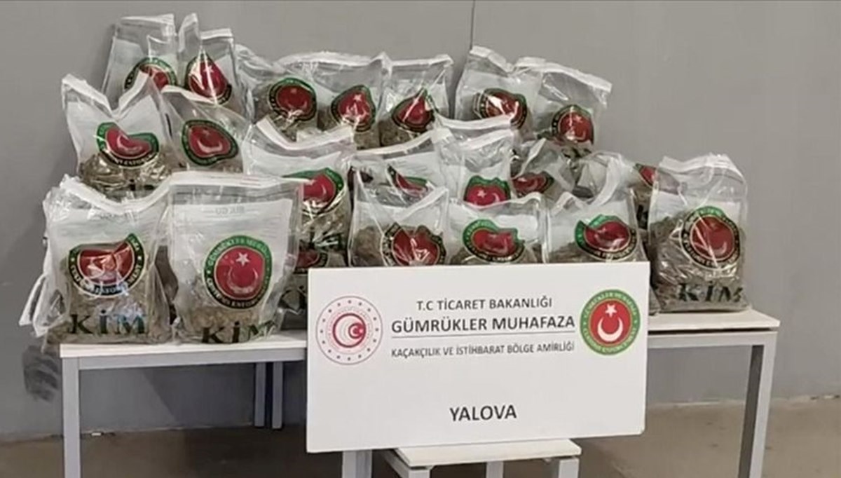 Bakan Bolat: Yalova'da 80 kilo esrar ele geçirildi