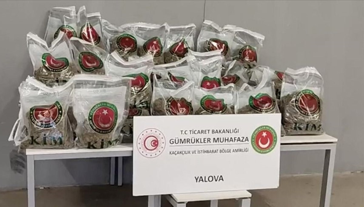 Bakan Bolat: Yalova'da 80 kilo esrar ele geçirildi Bakan Bolat: Yalova'da 80 kilo esrar ele geçirildi