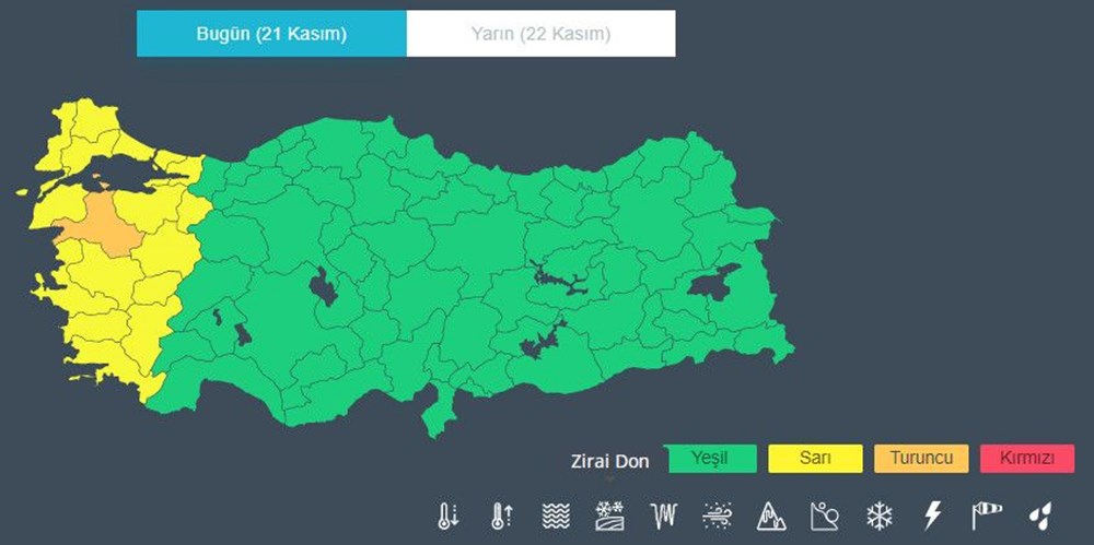 Meteoroloji'den 17 il için'sarı ve turuncu kod'lu uyarı (Bu hafta hava nasıl olacak?) - 12