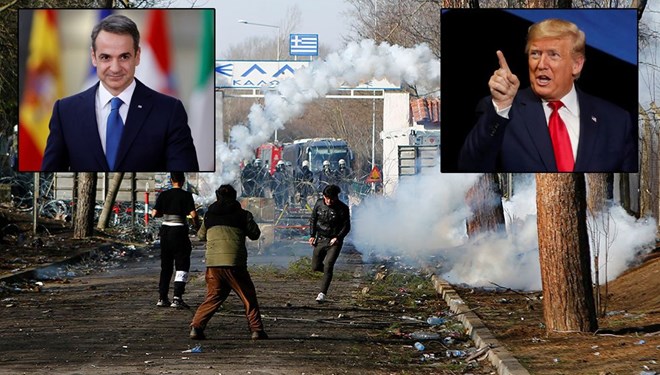 Trump ile Miçotakis sınırdaki göçmenleri konuştu Trump ile Miçotakis sınırdaki göçmenleri konuştu