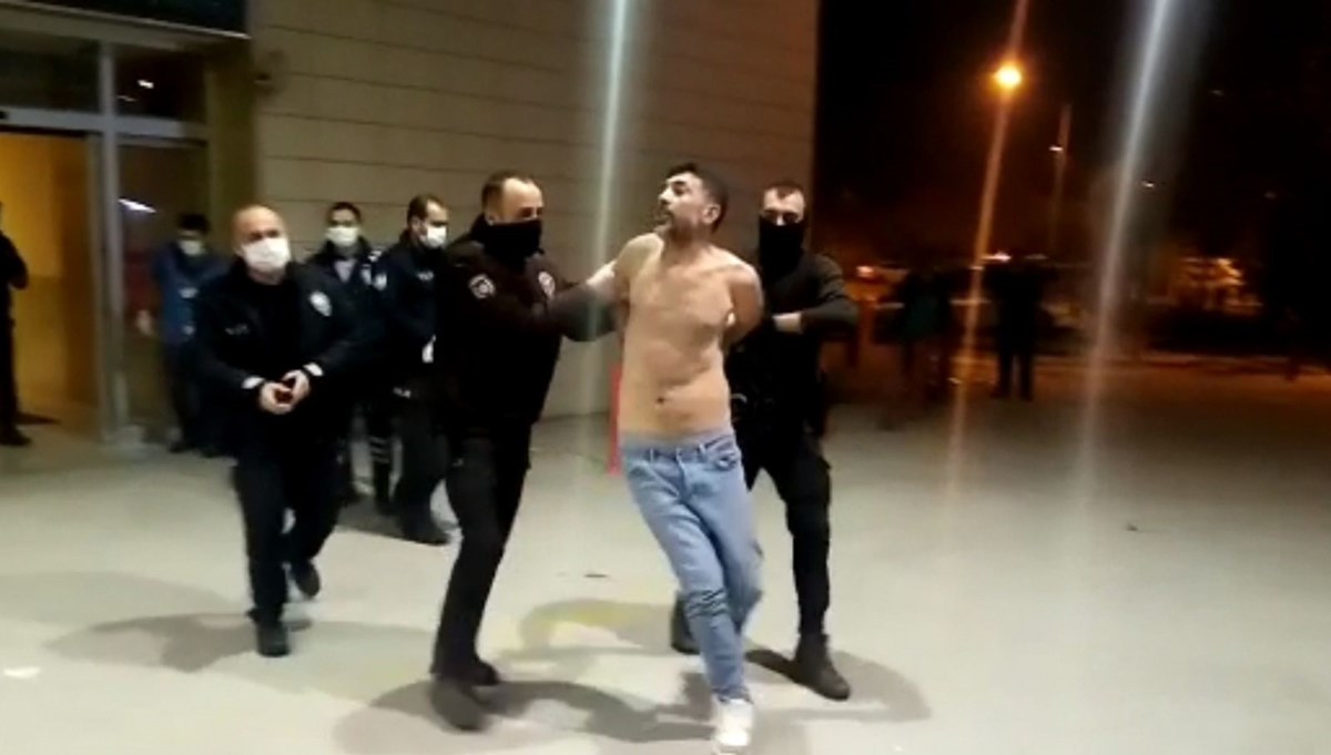 Eşine sözlü şiddet uygulayan koca hastanede de polise saldırdı