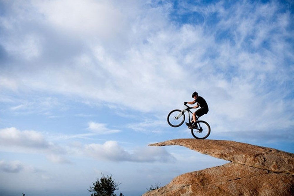 A shiver runs down. Potato Chip Rock Ramona California.