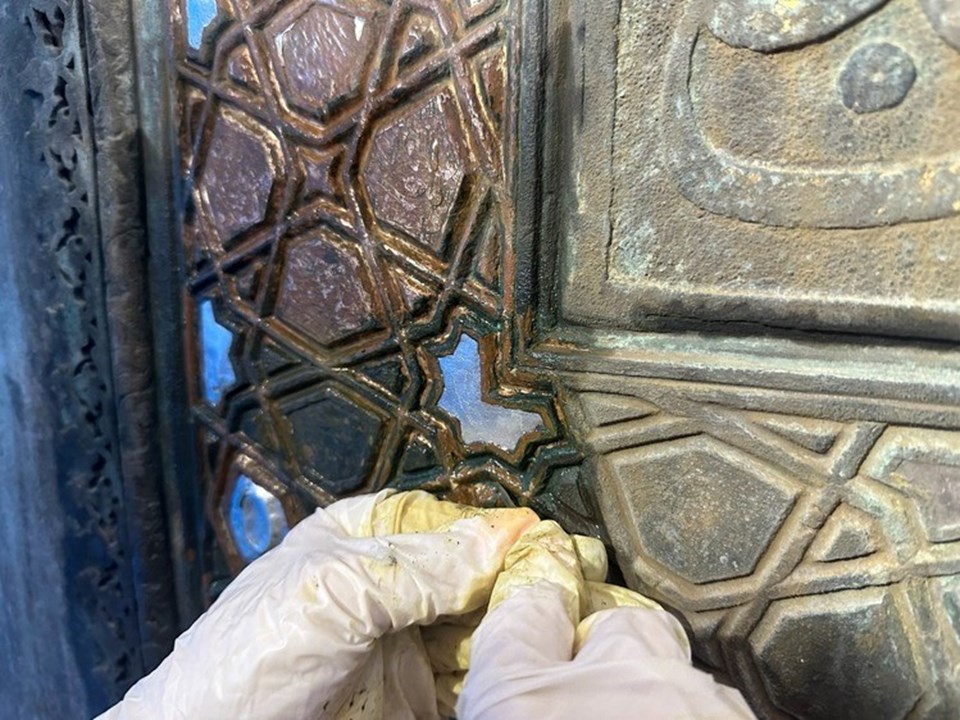 Sultanahmet Camisi'nin 600 yıllık kapısı restore ediliyor - 1