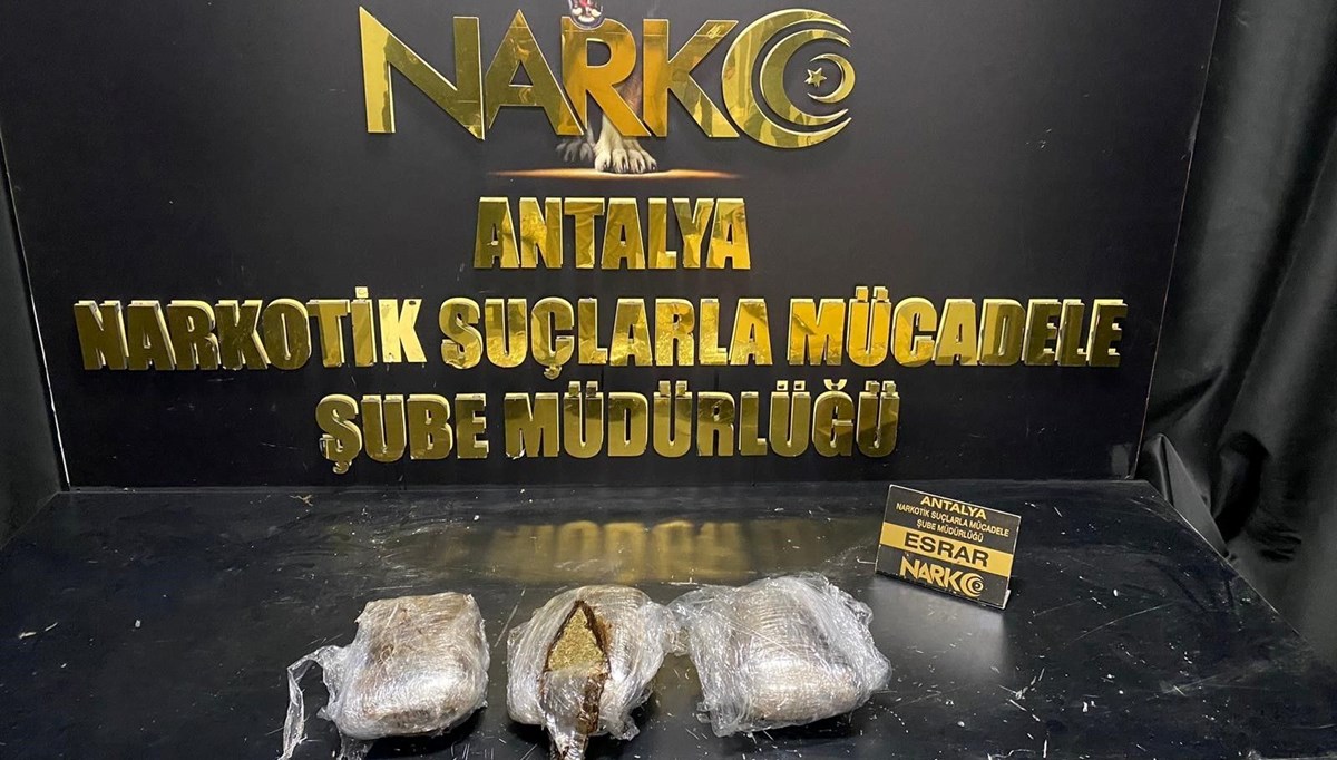 Uyuşturucu madde operasyonunda 4 kilogram esrar ele geçirildi