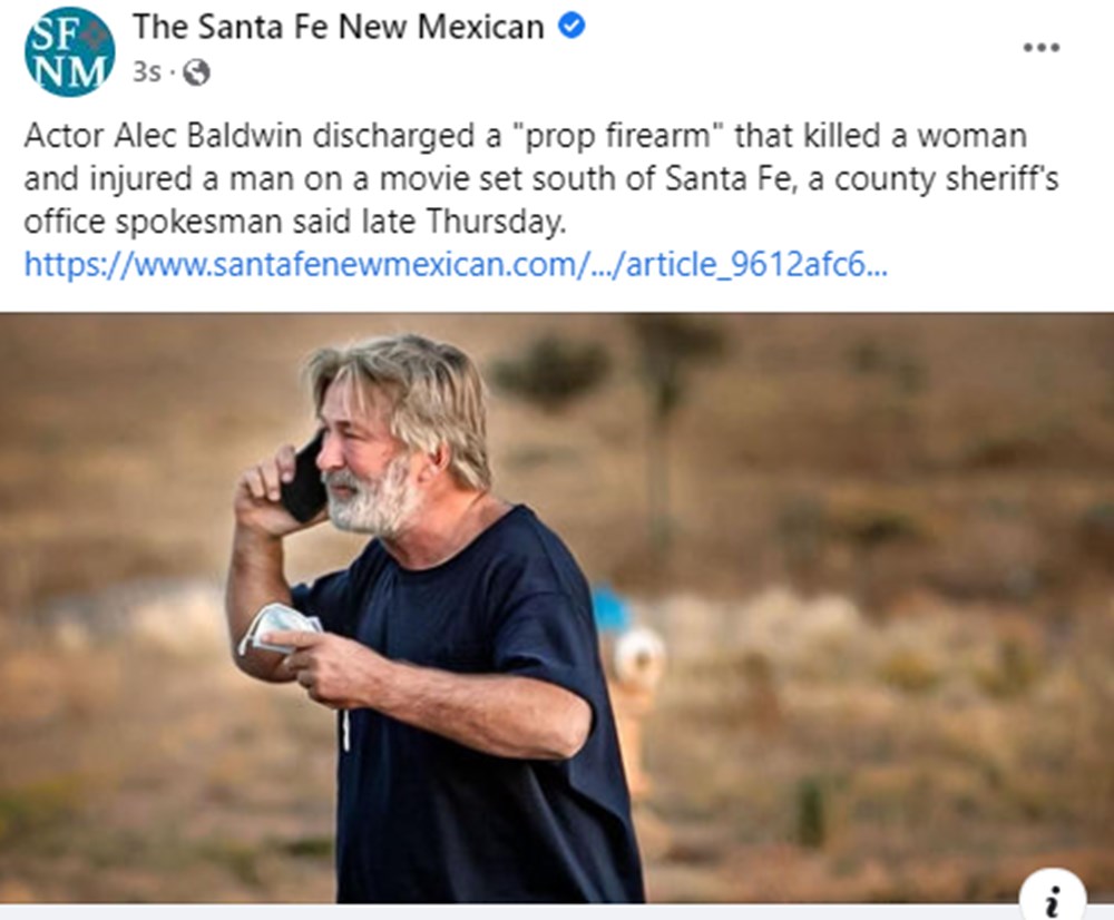 Alec Baldwin'in sette kurusıkı silahla 1 kişiyi öldürdüğü kaza sonrası ilk görüntüler - 3
