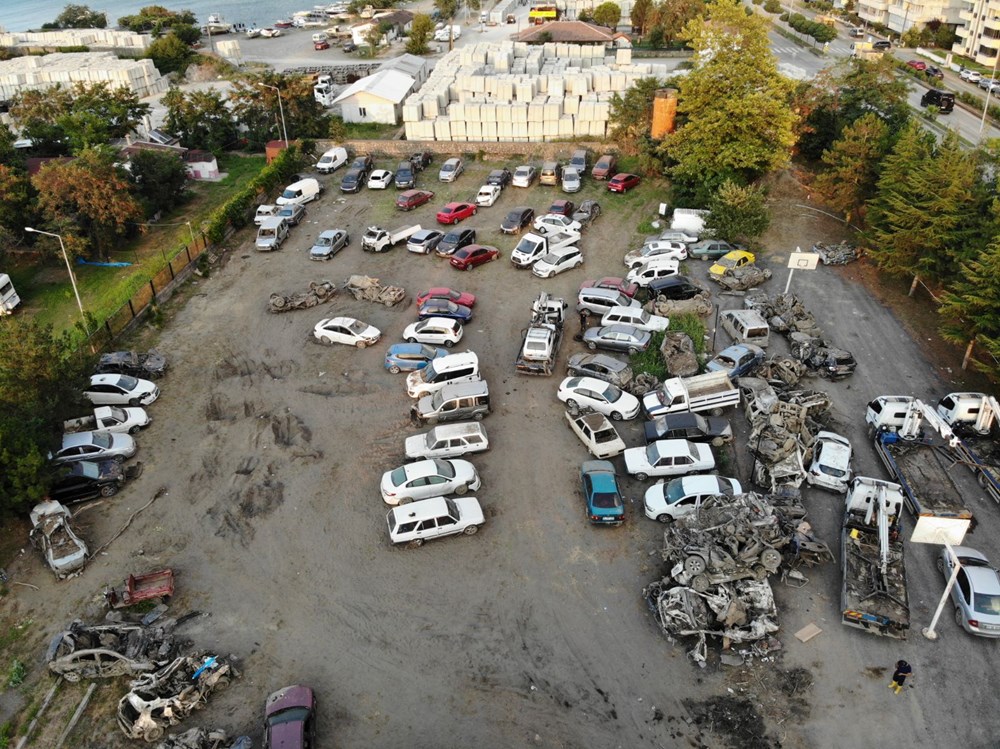 Bozkurt'ta sel sonrası araç mezarlığı - 4