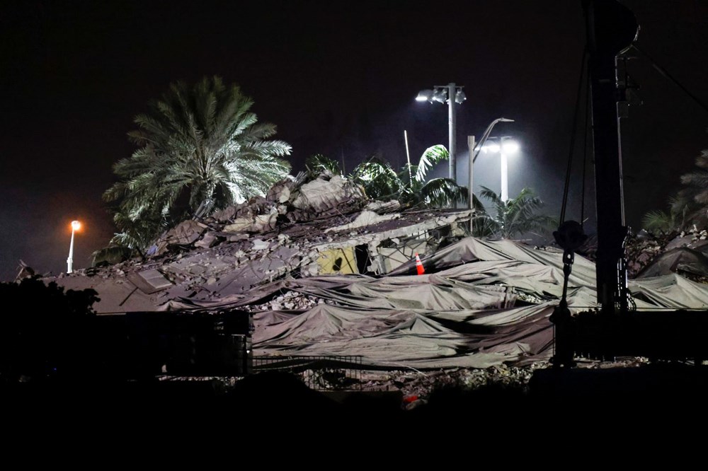 The rest of the collapsed building in Miami was demolished - 7