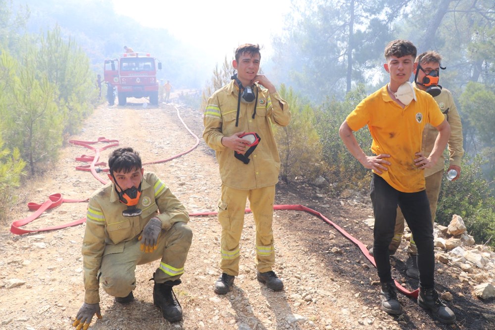 Bodrum'da orman yangını: Alevlere havadan ve karadan müdahale ediliyor - 9