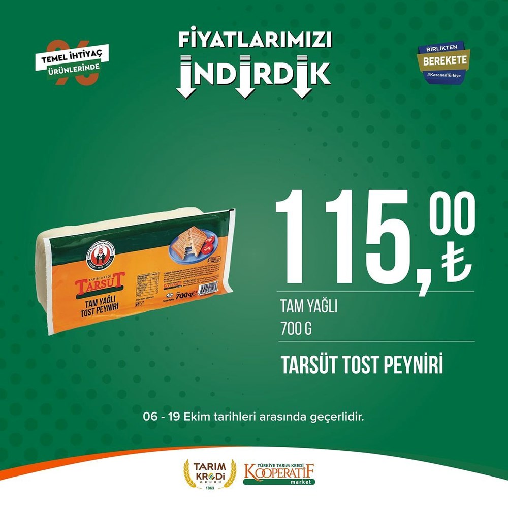 İNDİRİM BUGÜN BAŞLADI! Tarım Kredi Kooperatifi Market İndirim Kataloğu | Siirt Olay Haber Tarım Kredi Kooperatif Market ekim ayına özel yeni indirimli ürünler listesi: Yüzde 50 indirim bugün başlıyor (16 Ekim-2 Kasım 2023 Tarım Kredi Market indirimleri) - 94