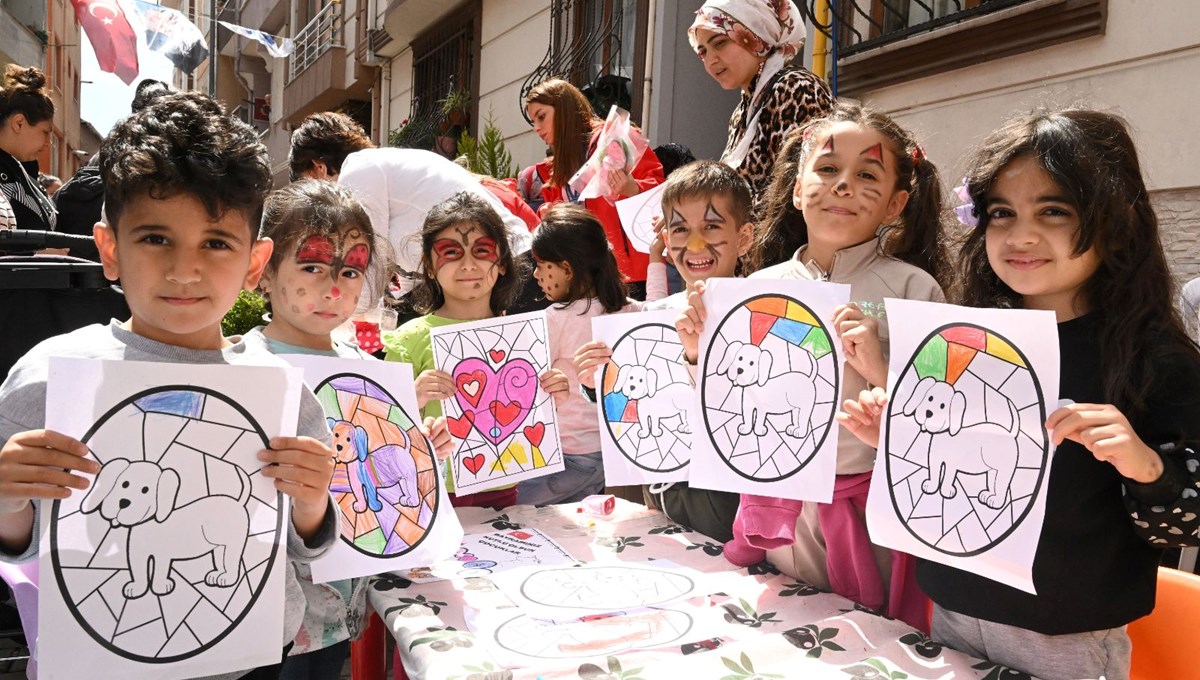 Şişli'nin sokakları oyun alanı oldu