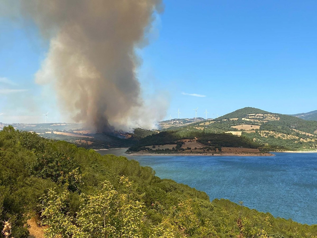 Çanakkale'deki orman yangın 26 saatte kontrol altında