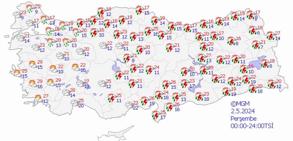 Meteorolojiden 28 il için uyarı: Kuvvetli yağışlara dikkat (İstanbul, Ankara, İzmir bugün hava nasıl olacak?) - 16