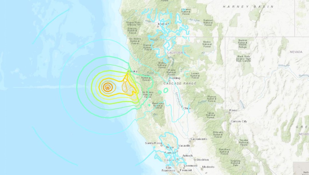 ABD'de 7.0 büyüklüğünde deprem