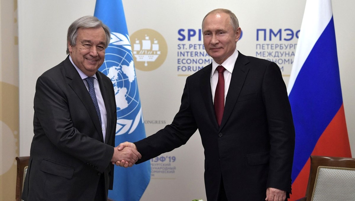 SON DAKİKA: BM Genel Sekreteri Guterres, Rusya Devlet Başkanı Putin ile görüşecek