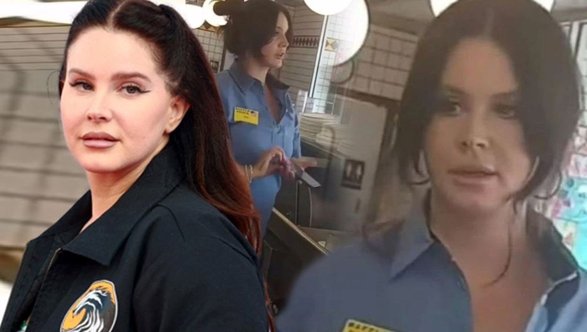 Garsonluk yaparken görüntülenen Lana Del Rey'den açıklama geldi Garsonluk yaparken görüntülenen Lana Del Rey'den açıklama geldi