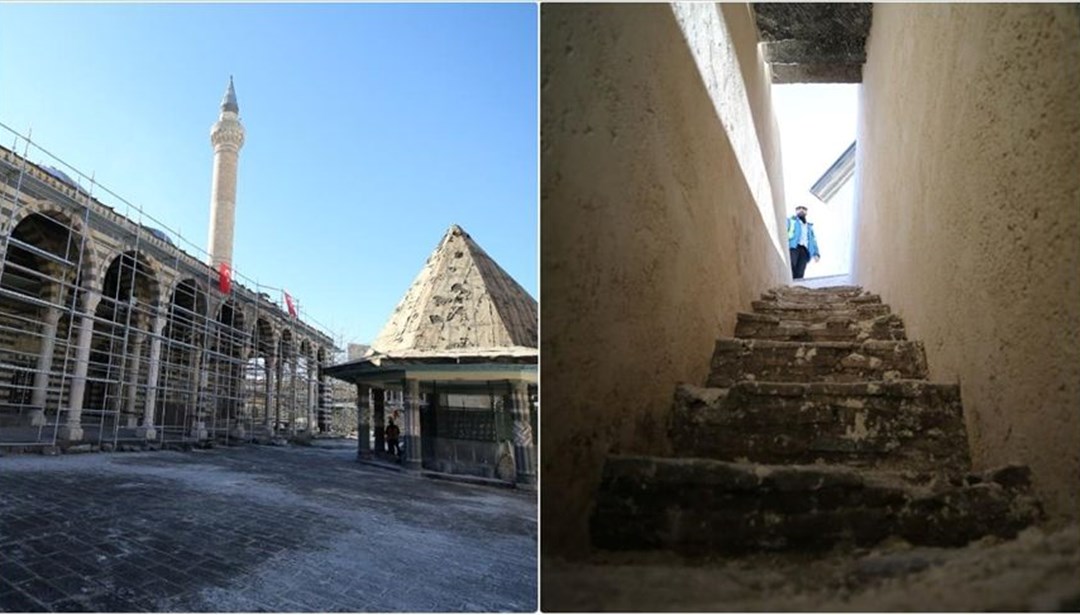 Diyarbakır'daki Behram Paşa Camisi'nde iki merdiven bulundu