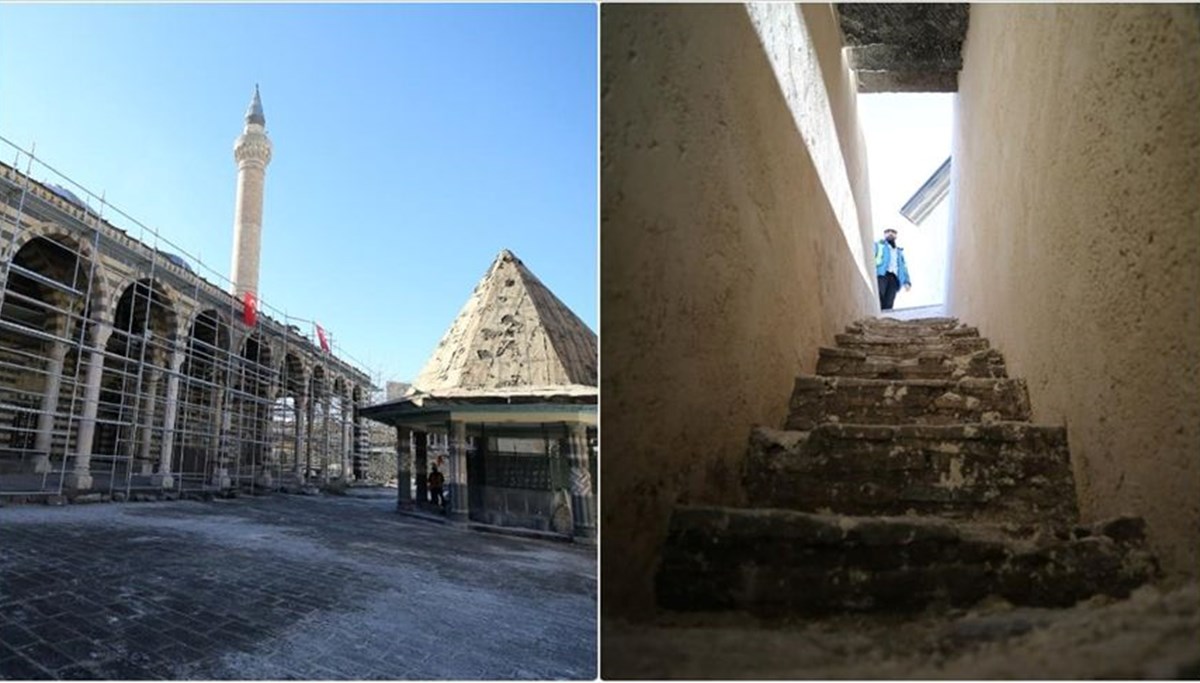 Diyarbakır'daki Behram Paşa Camisi'nde iki merdiven bulundu