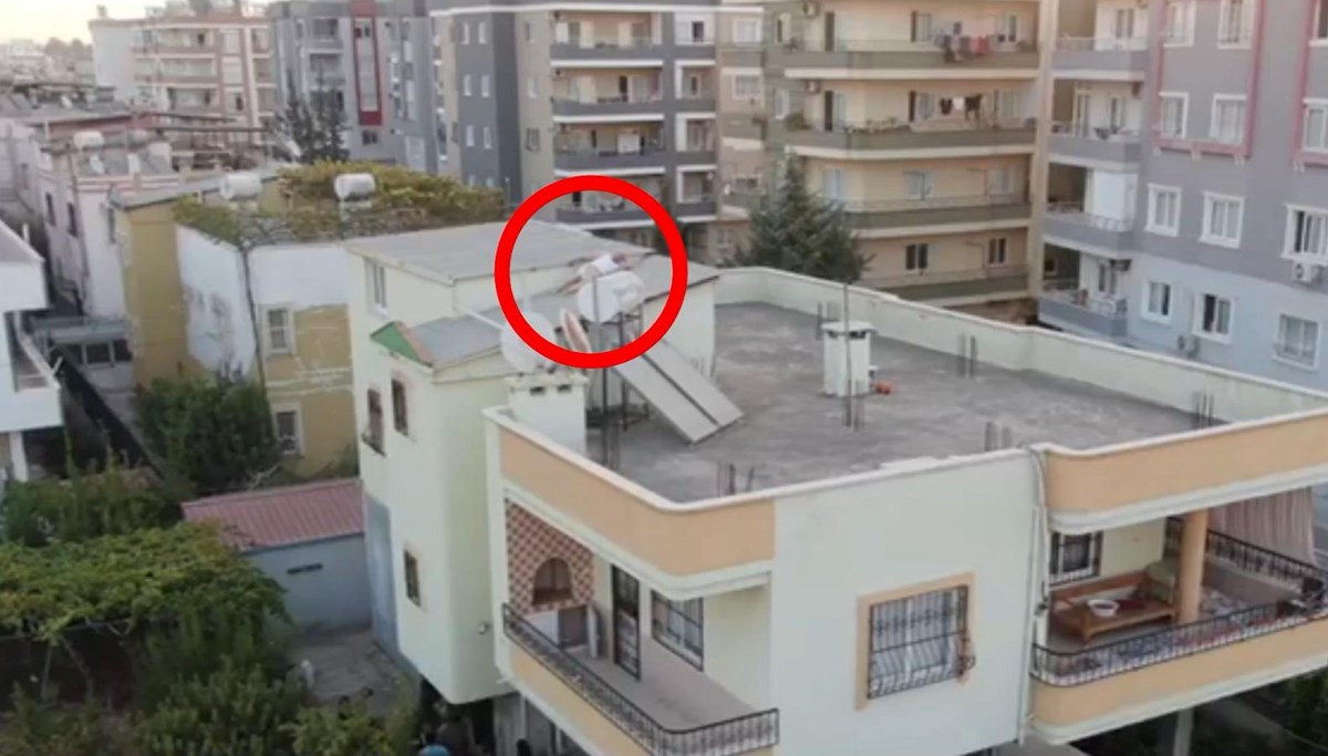 Tefecilere operasyon (Çatıda saklanan şüpheliyi drone yakaladı)