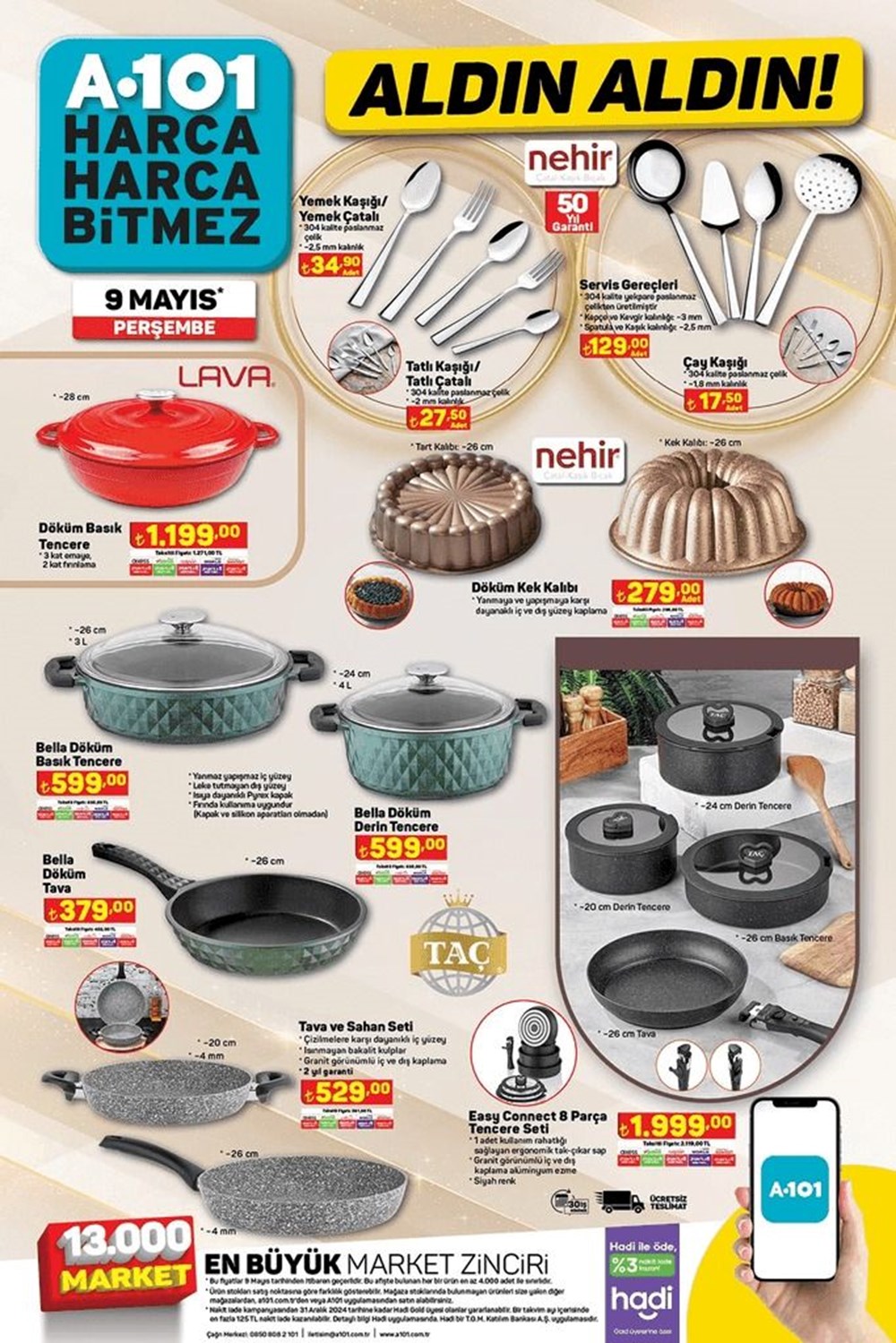 تركيا اليوم عروض وخصومات منوعة من سلسلة متاجر A101 هذا الأسبوع تخفيضات A101 الحالية 9 مايو 2024: منتجات مخفضة جديدة خاصة لهذا الأسبوع في سوق A101 - 14