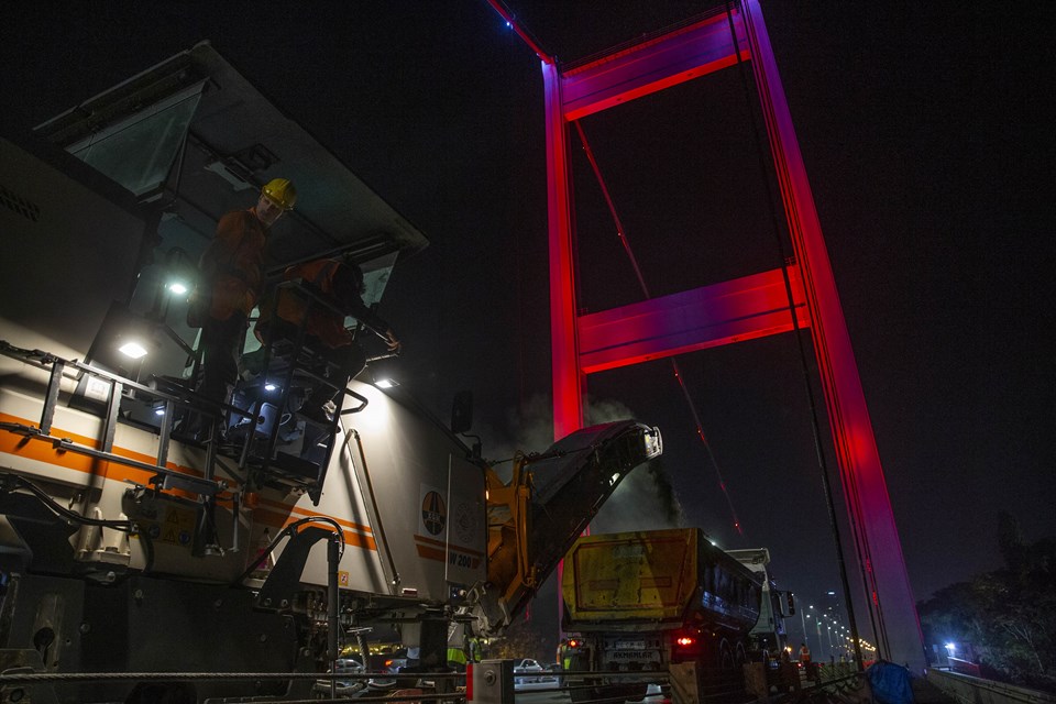 Fatih Sultan Mehmet Köprüsü'nde bakım çalışması sona erdi - 1