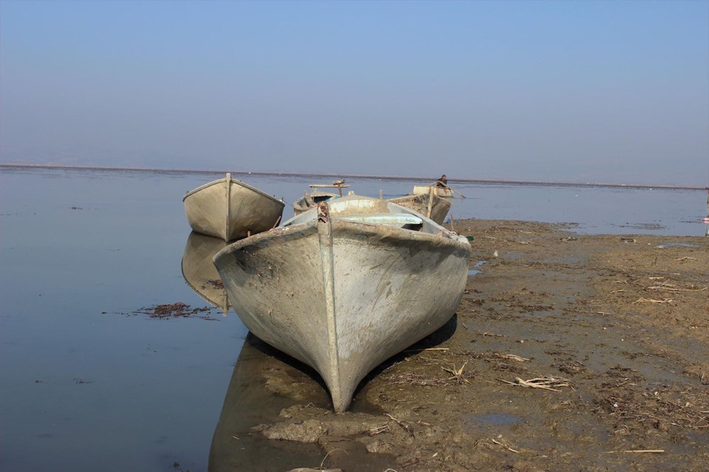 'Kuş cenneti' Marmara Gölü'nde derinlik 40 santimetreye düştü - 11