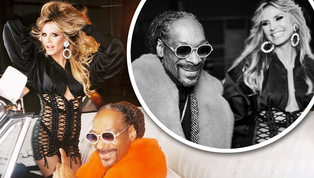 Heidi Klum ve Snoop Dogg birlikte şarkı söyledi