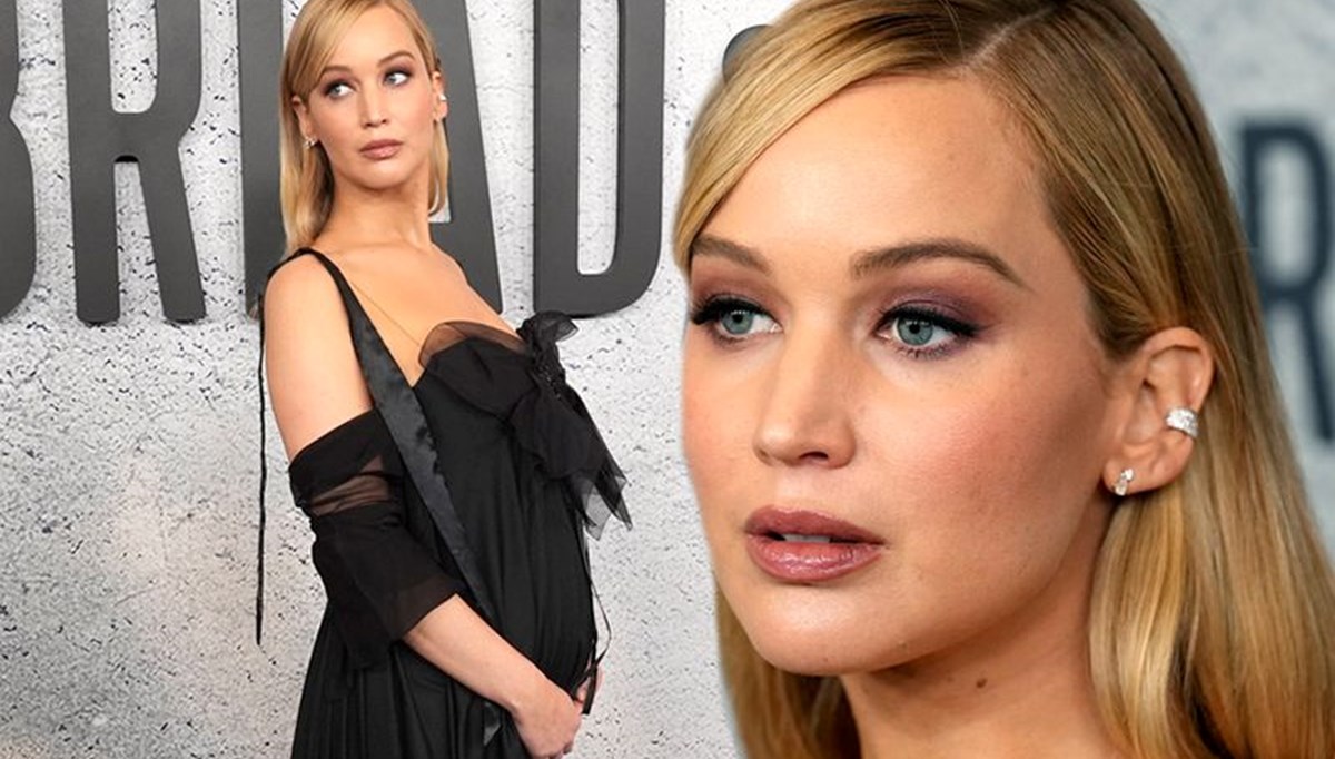 Oscar'lı oyuncu Jennifer Lawrence'ın hamilelik stili çok beğenildi