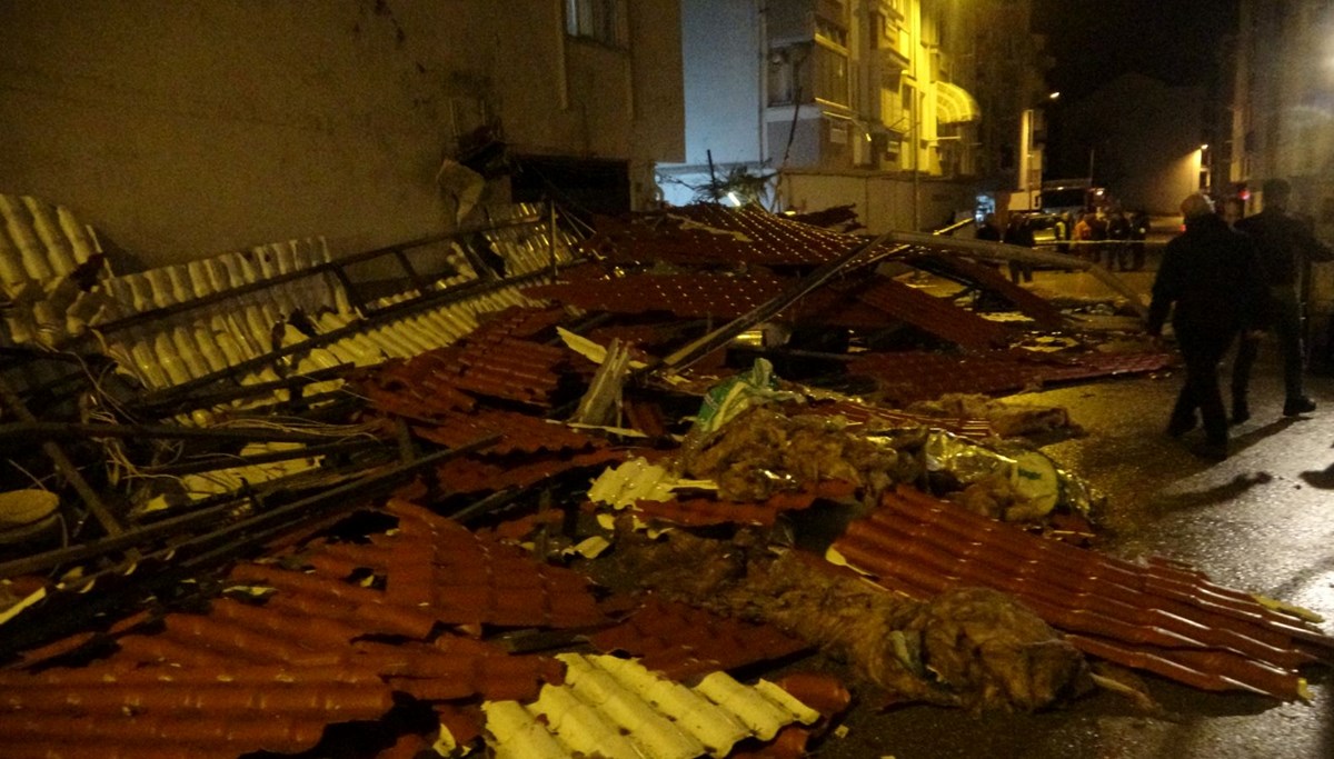 Fırtına etkisini gece de sürdürdü