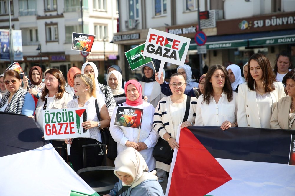 Kadınlardan Gazze'ye destek zinciri: İstanbul'da binlerce kişi toplandı - 11