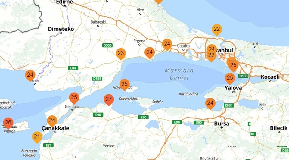 Marmara'da deniz suyu sıcaklığı 25 dereceye çıktı - 1