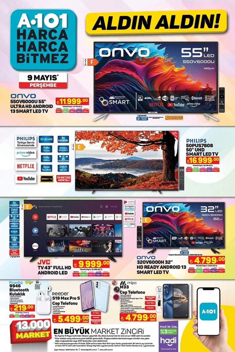 تركيا اليوم عروض وخصومات منوعة من سلسلة متاجر A101 هذا الأسبوع تخفيضات A101 الحالية 9 مايو 2024: منتجات مخفضة جديدة خاصة لهذا الأسبوع في سوق A101 - 1