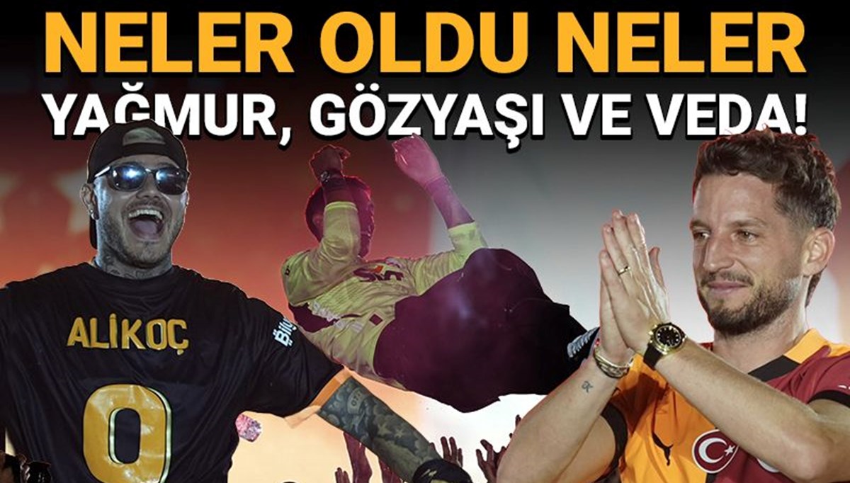 Galatasaray'ın Yenikapı'daki kutlamasında neler oldu neler