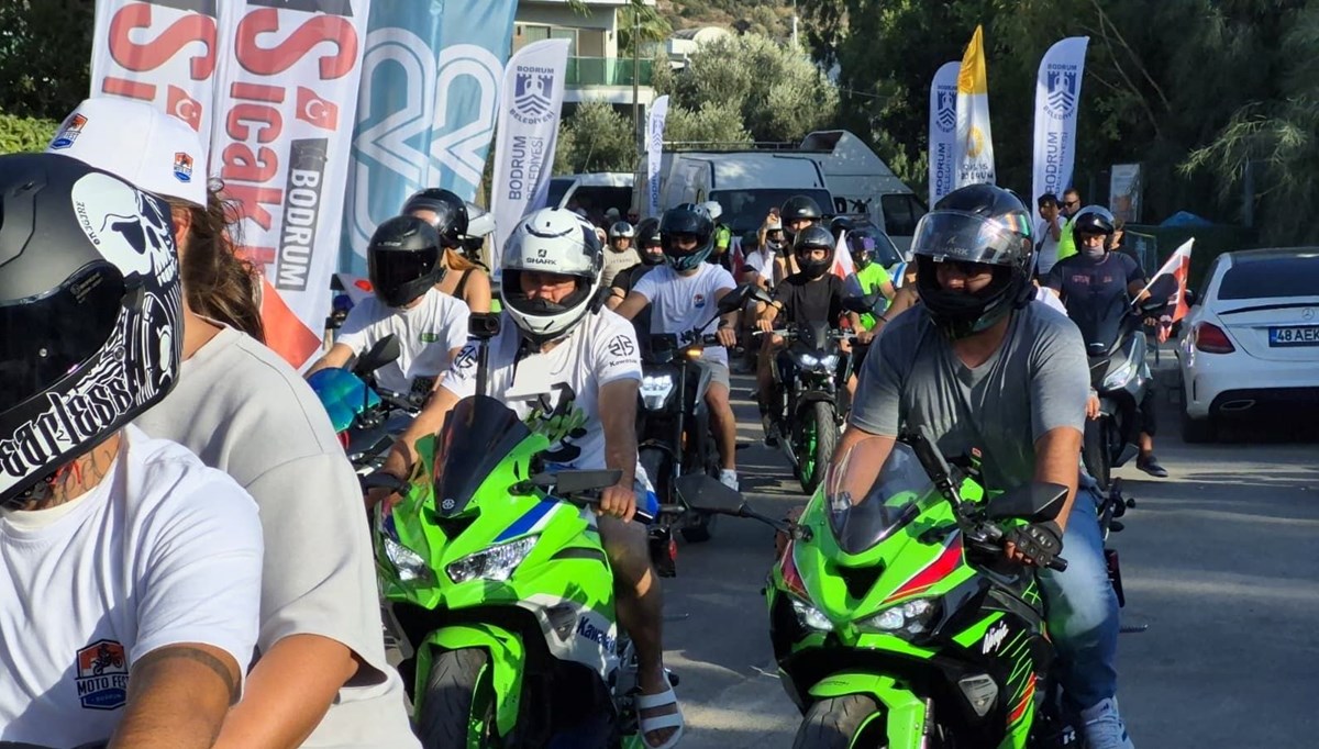 Motosiklet tutkunları Bodrum'da buluştu