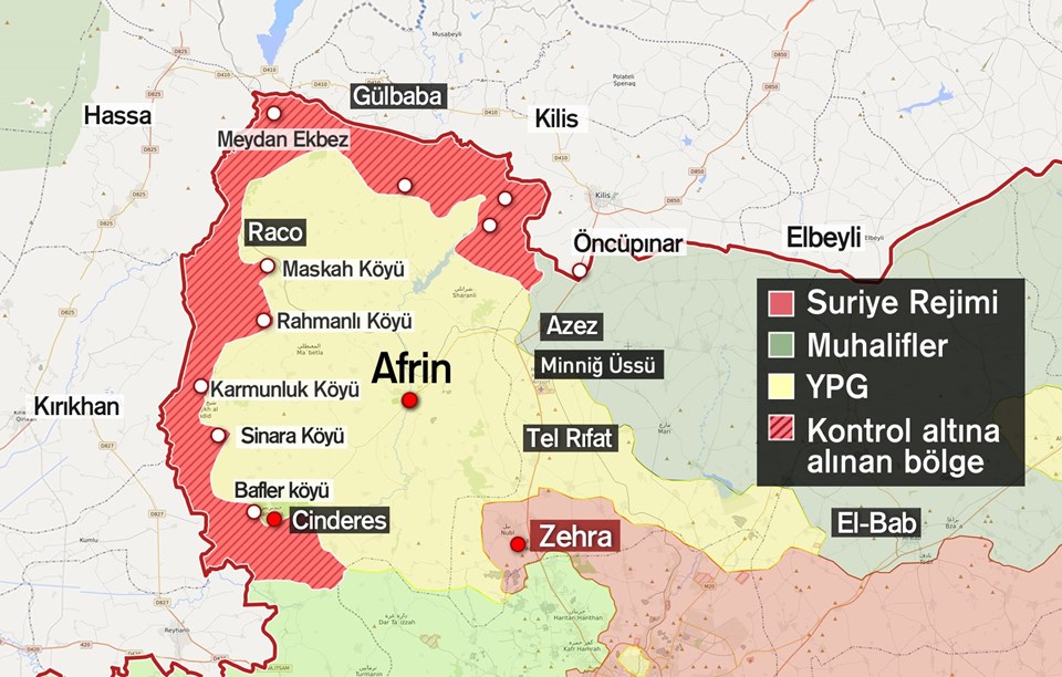 Afrin'de üç köy daha teröristlerden temizlendi (Hilal tamamlandı) - 1