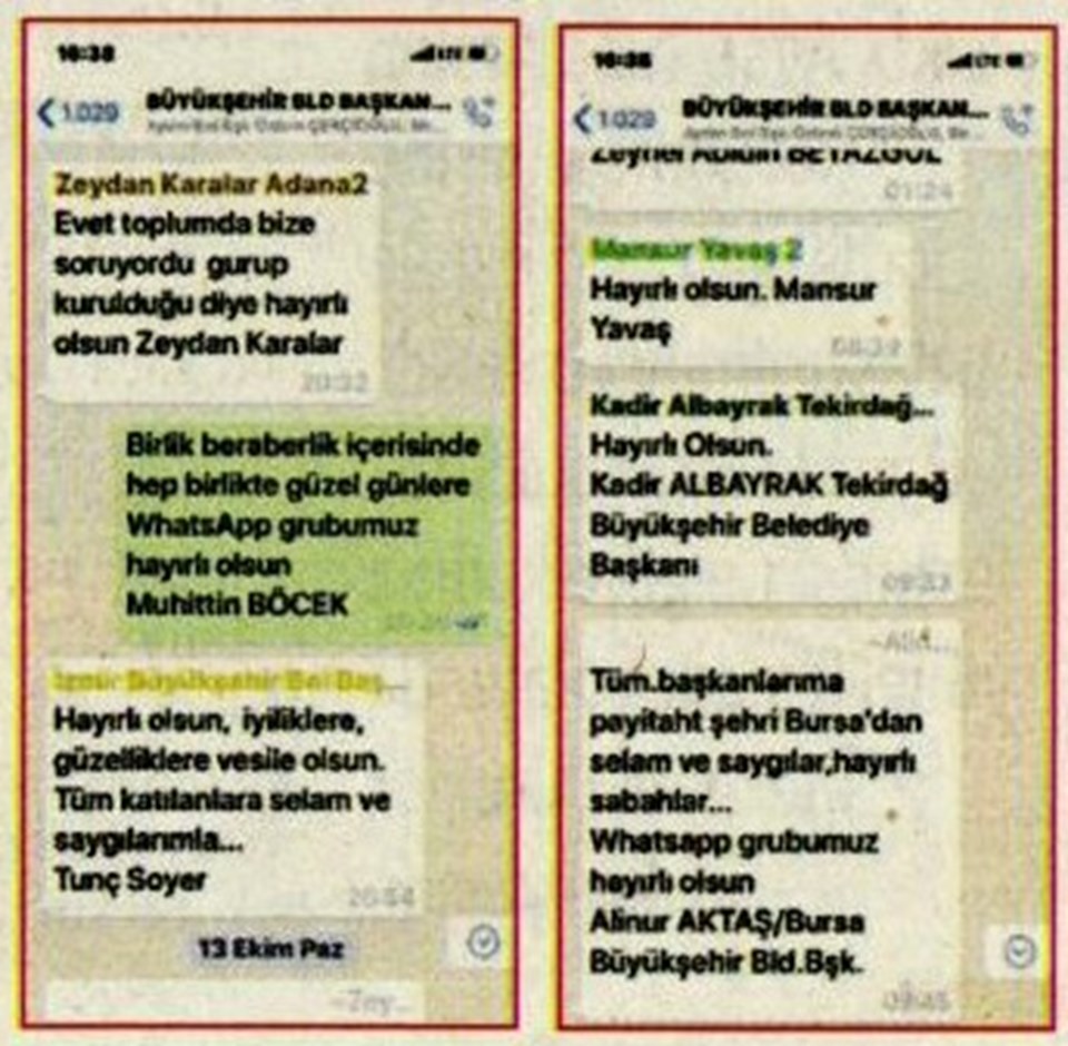 Belediye başkanları WhatsApp grubunda ne yazıyorlar? - 1