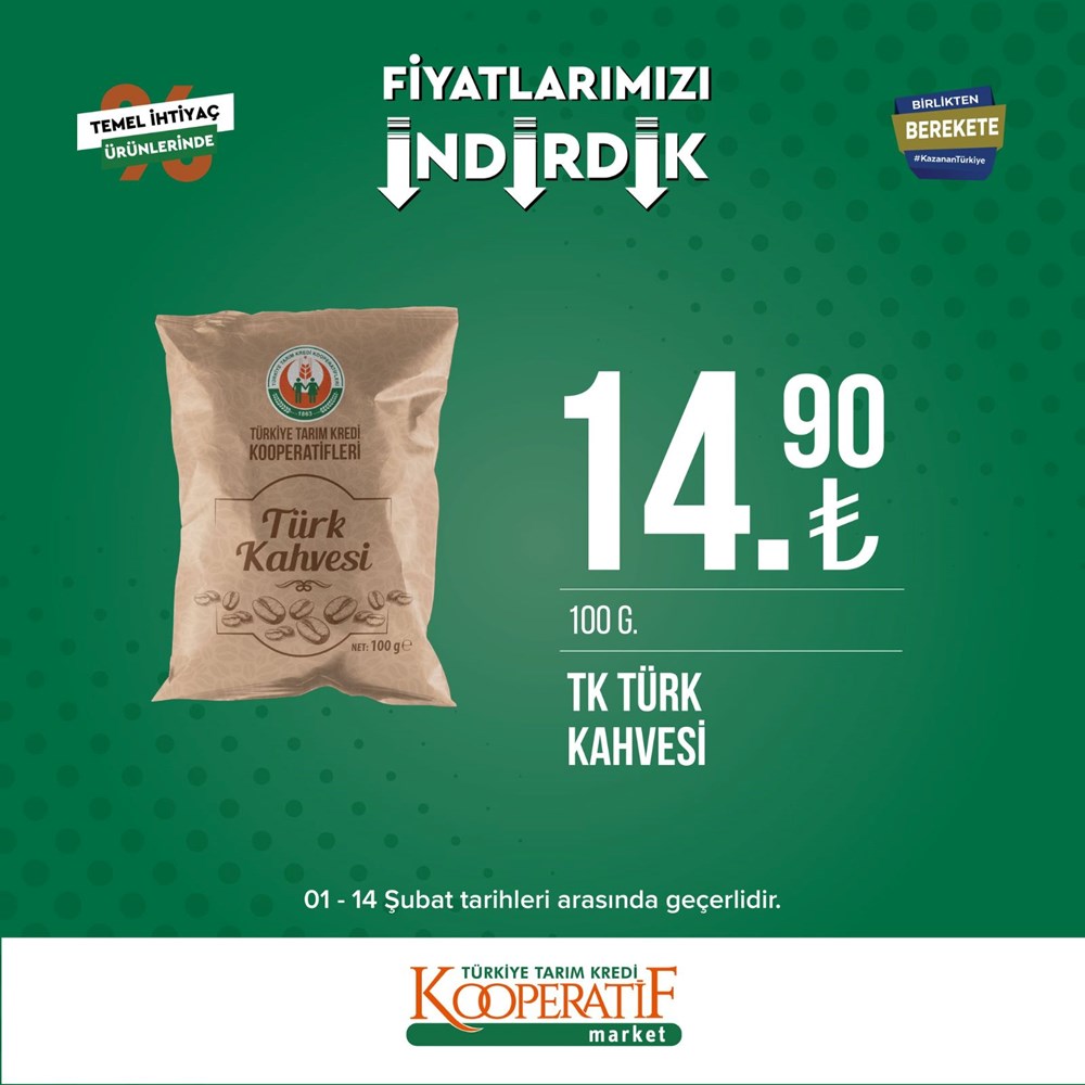 Tarım Kredi Kooperatif Market güncel indirimli ürünler listesini paylaştı Tarım Kredi Kooperatif Market yeni indirimli ürünler listesi belli oldu (1-14 Şubat güncel indirimli ürünler kataloğu) - 20