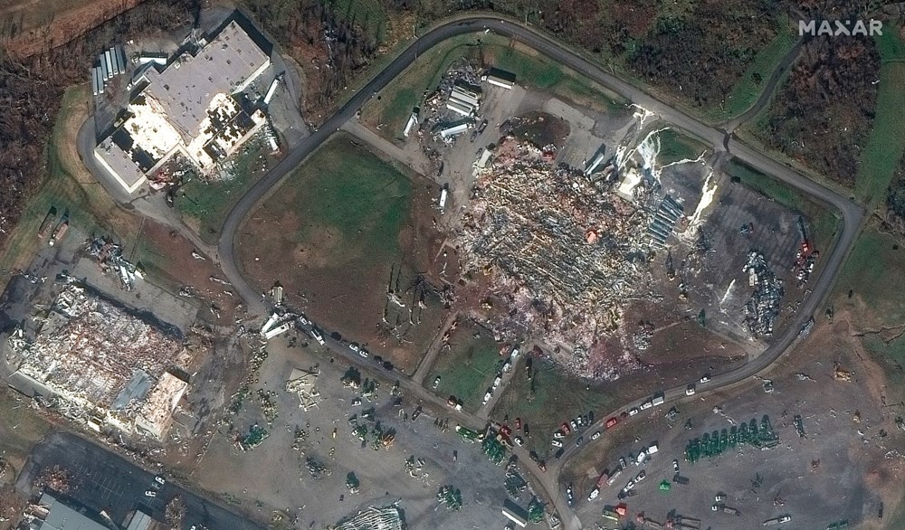 Uydu fotoğrafları, ABD'de yaşanan hortum felaketinin boyutlarını gözler önüne serdi - 10