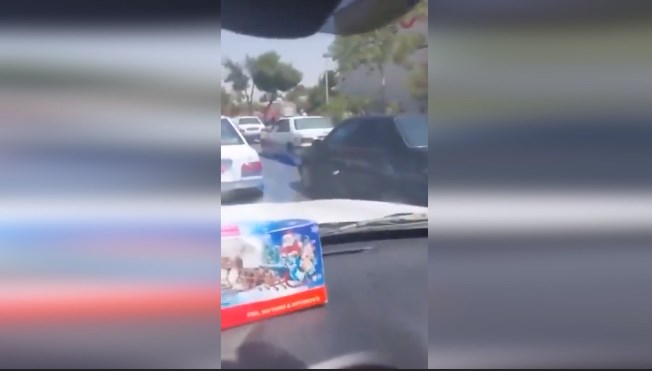 İsfahan'da saldırı anı kamerada
