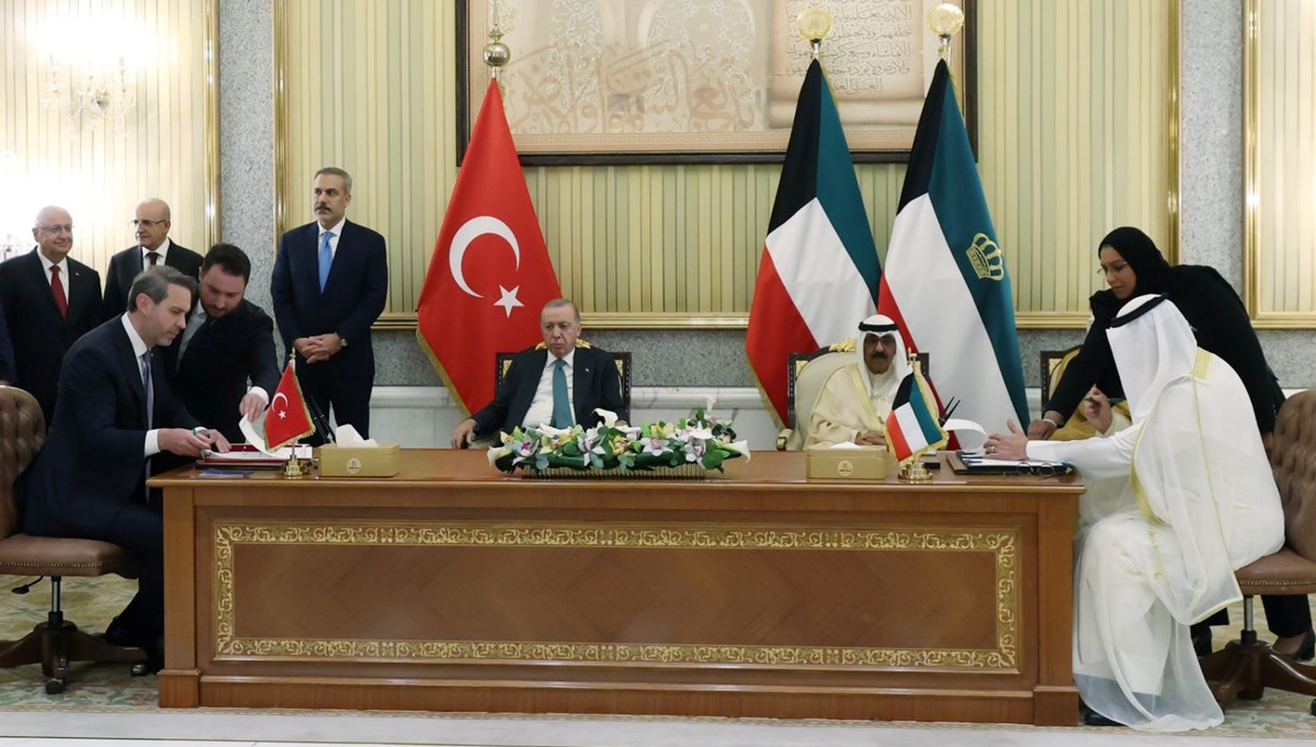 Erdoğan Kuveyt Emiri Sabah ile görüştü