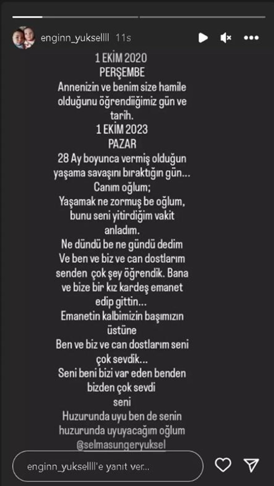 Oyuncu Engin Yüksel'in 28 aylık oğlu Çınar Aziz hayatını kaybetti - 1
