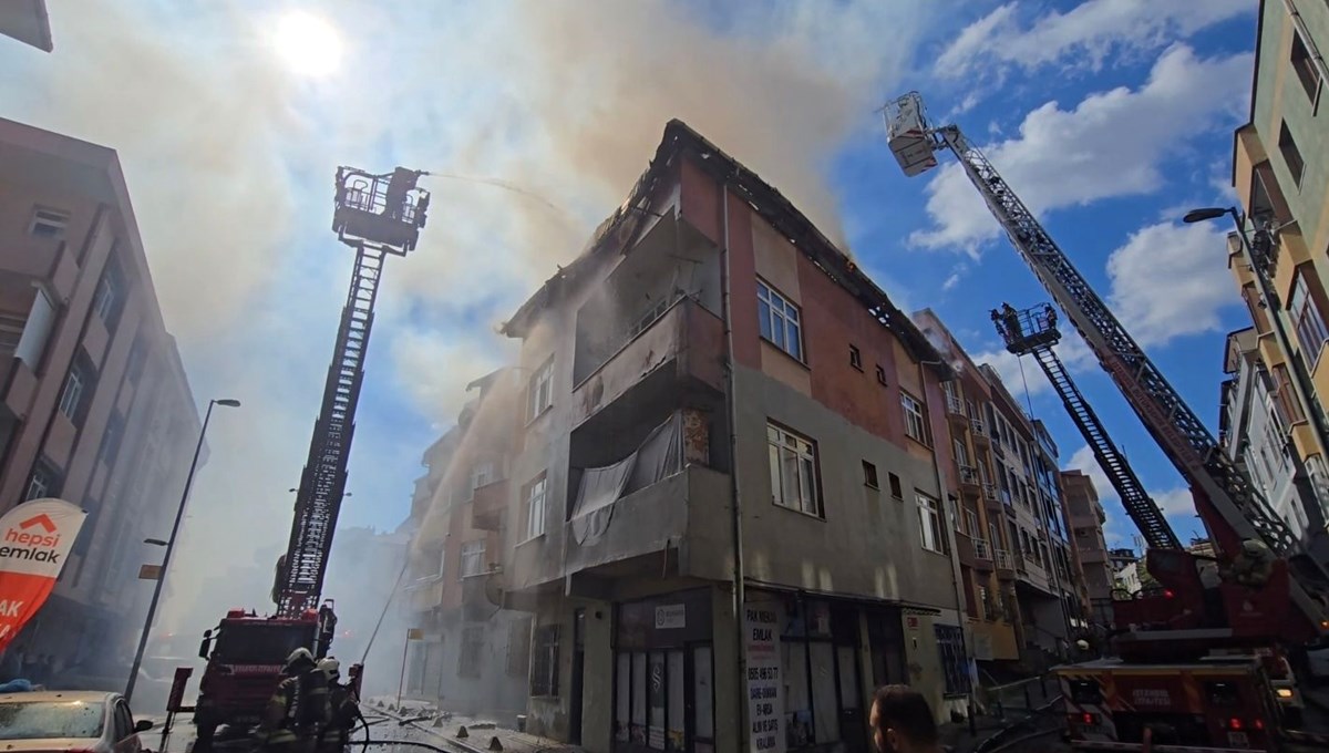 Üsküdar'da korkutan yangın