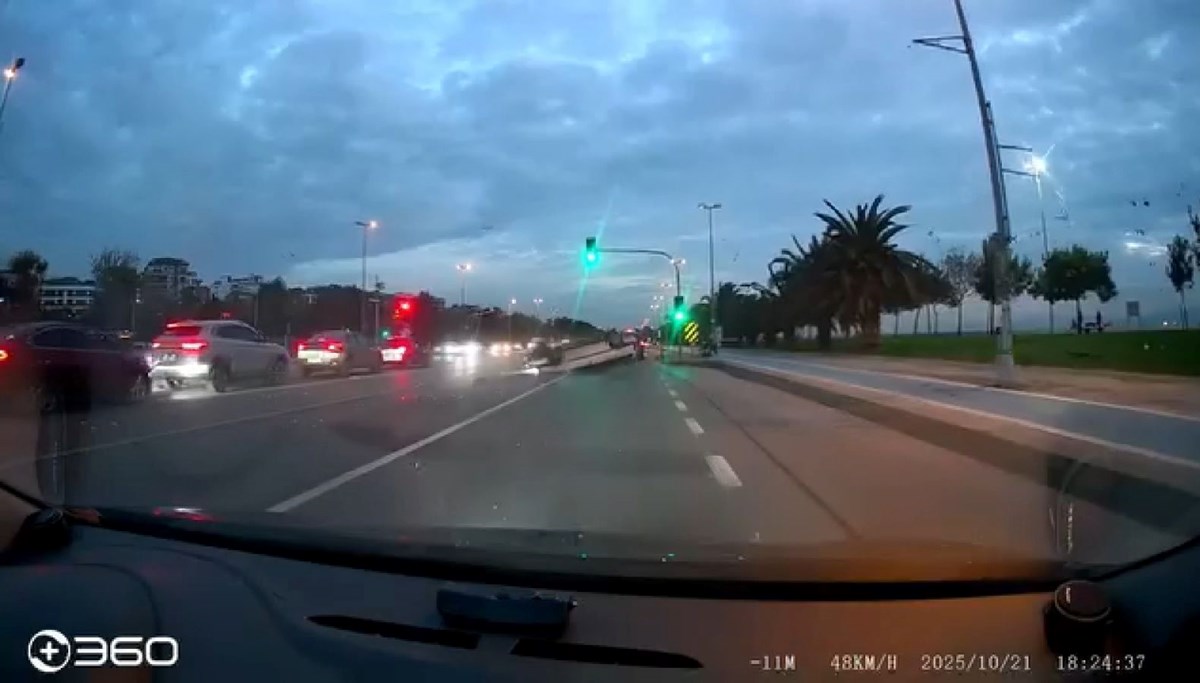 Takla atarak metrelerce sürüklendi