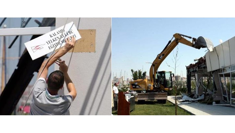 Kalamış Yelken Kulübü yerle bir