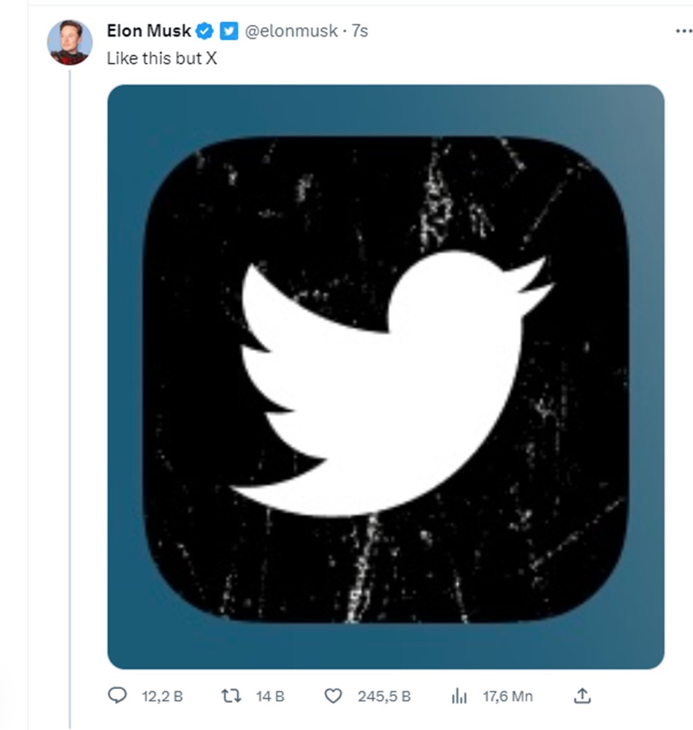 Elon Musk: Twitter'ın ismi ve logosu değişiyor - 3