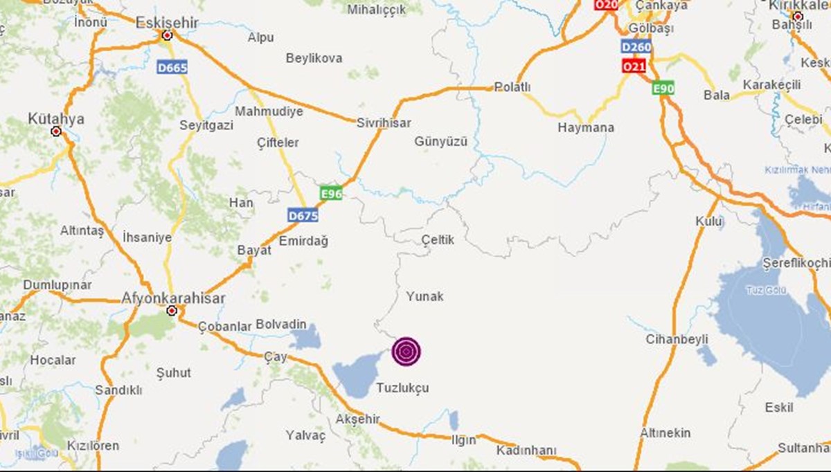 Konya'da 4 büyüklüğünde deprem